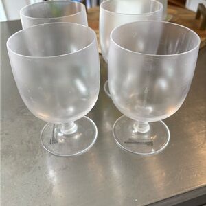 Frosted acrylic Goblets - Set of 4